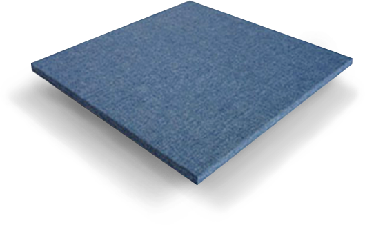 Chamfer Angle Insulation Acoustic Fabric Panels / Wall Covering Board