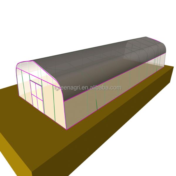 Galvanized Steel Frame Agricultural PE Film Low Cost Garden Green Houses for Plant Growing