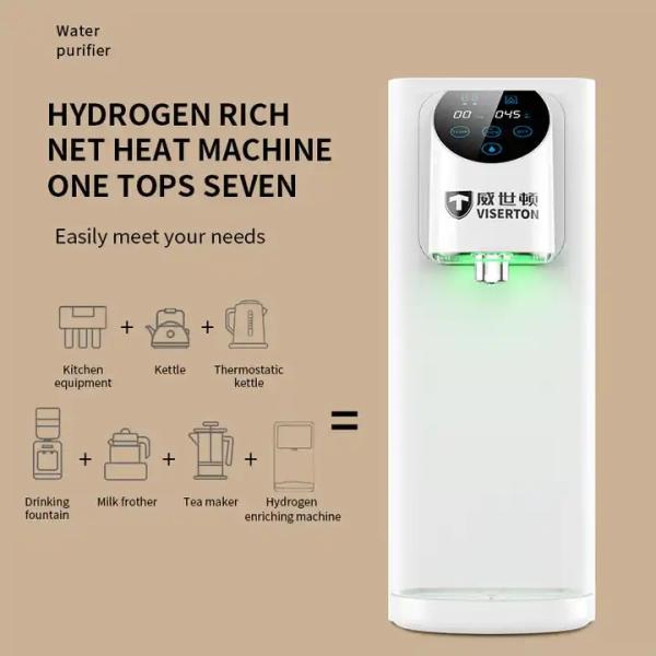 Novas tecnologias domésticas máquina de água rica em hidrogénio sem reservatório para saúde do corpo VST-T5HC