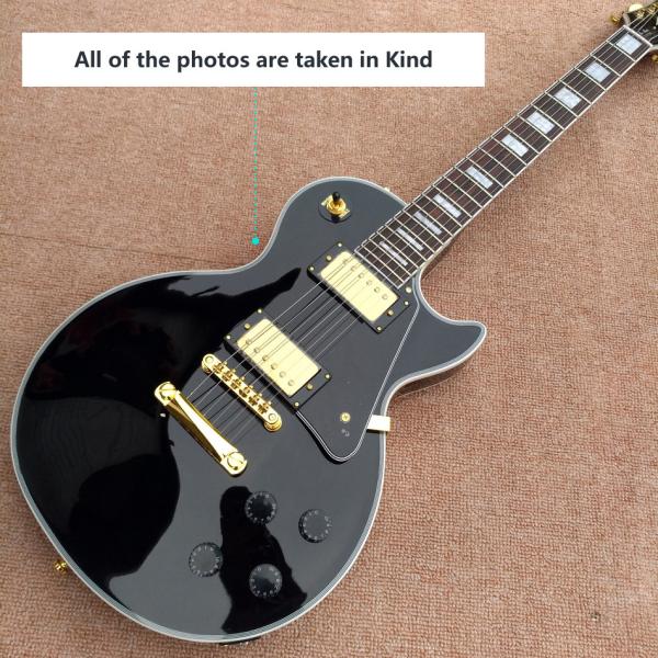 Guitar recording video appreciation custom mahogany black lpcustom electric guitar gold hardware