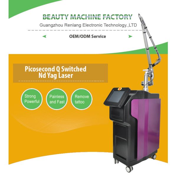 OEM машины удаления татуировки лазера Nd Yag Picosure пикосекунды для салона