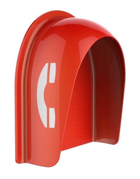 Cabine de telefone fixada na parede inoxidável durável para o aeroporto/centrais química