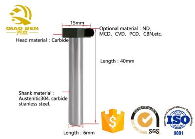 O torno derrubado diamante das ferramentas de corte do diamante do CNC Polycrystaline utiliza ferramentas D4-D20 milímetro