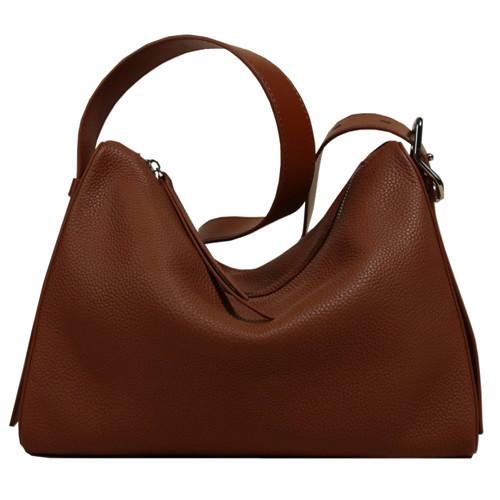 Head Layer Cowhide Female Crossbody Bag 10cm 22.5cm Soft Leather Messenger Bag
