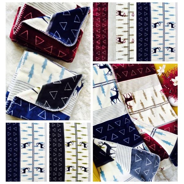 2018 All Season Coloful Flannel Baby Blanket 100*120cm 100% Polyester 150D 288F