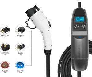Chargeur portatif de SAE J1772 EV avec 1-9 heures chargeant la tension 110V-450V