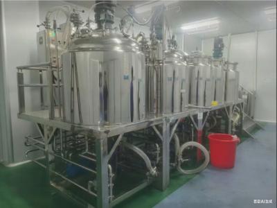 Tanque mezclador emulsionante homogeneizador de ungüento cosmético grande con calefacción