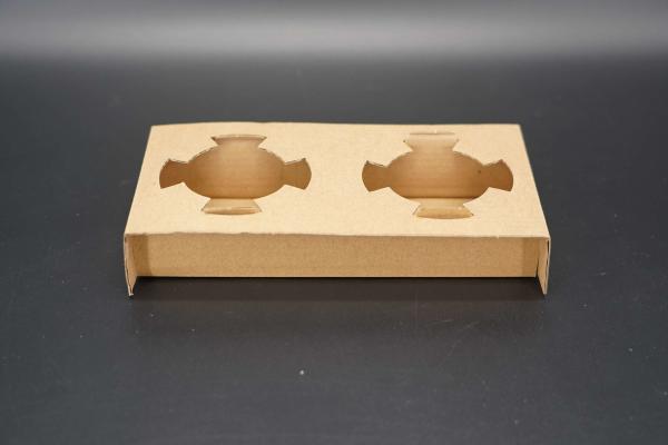 Custom Eco Friendly Disposable Paper Take Out Coffee Cup Drink Carriers 2 4 Pack Paper Cup Holder With Handle