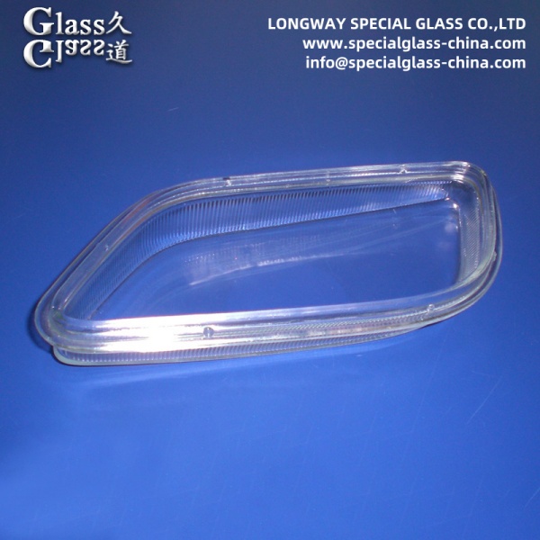 Couvercle de lampe à soude en verre calcaire moulé durable Pour couvercle de lampe de phare