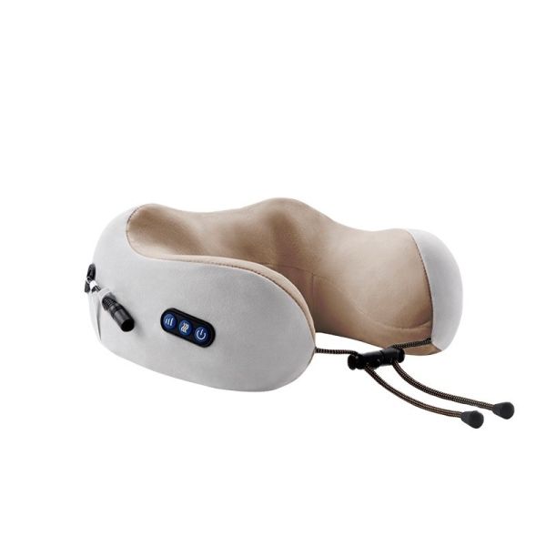 5V Neck Massager Pillow Memory Foam Travel Neck Support Heat Pillow for Traveling