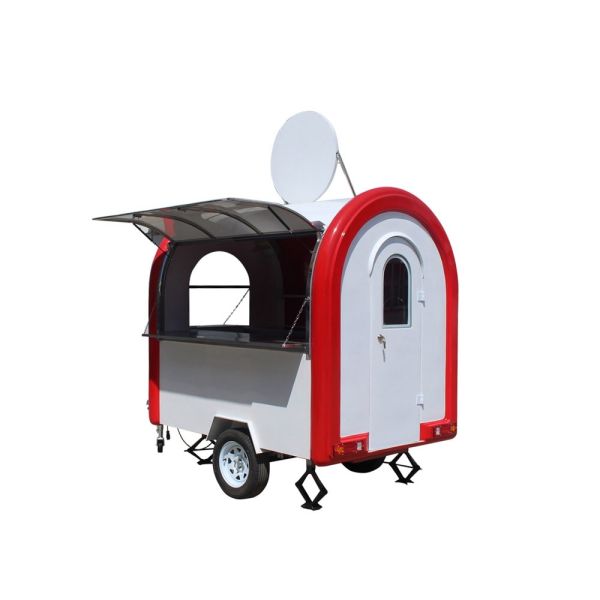 Fully Equipped Kitchen Chinese Food Mobile Cart Customized for Vending Snack Function