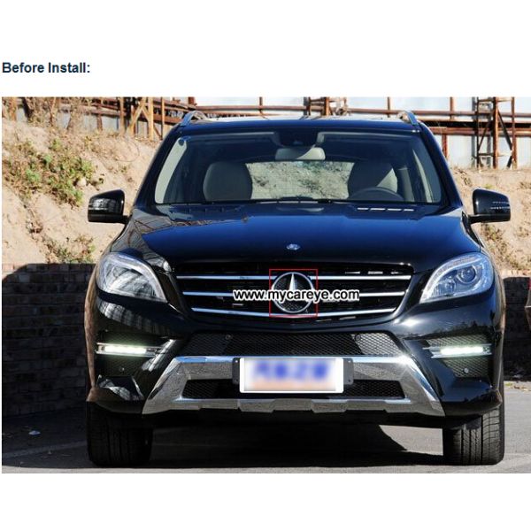 Mercedes-Benz ML320 ML350 ML400 ML500 Front LED Lights Blue Color Light Badge
