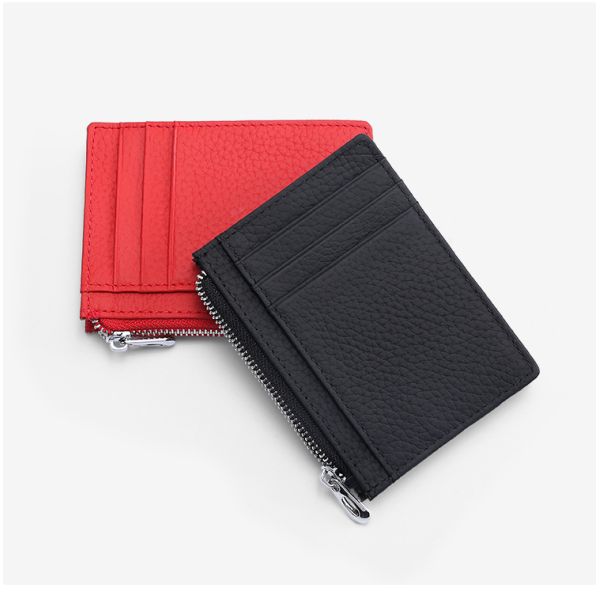 Custom Logo Accepted Newest Minimalist Front Pocket Rfid Wallet Card Holder For Men