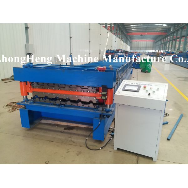 Color Steel Double deck Roofing Sheet Roll Forming Machine For 0.3-0.8 mm thickness