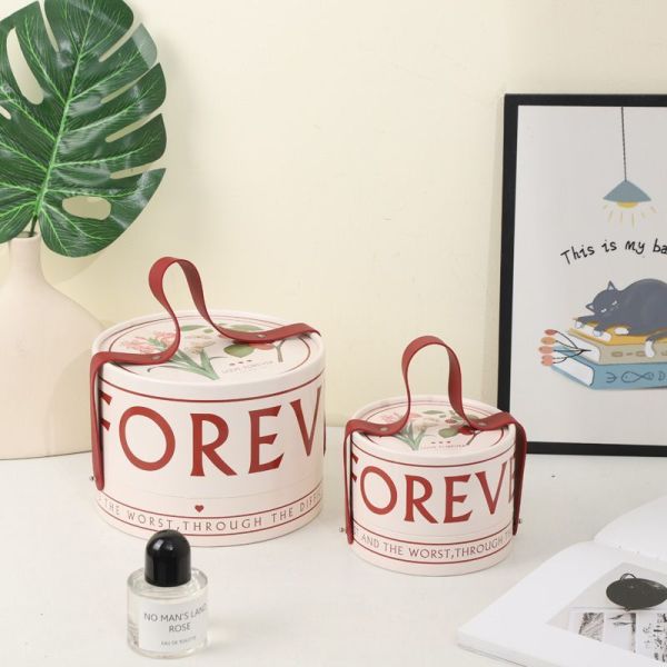 Custom Round Cylinder Gift Box Packaging For Storage Food Candy Chocolate Wine Jewelry
