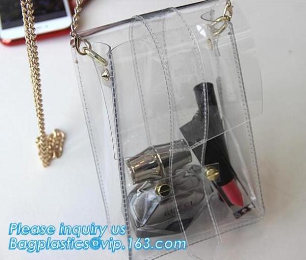 women's wallets small shoulder messenger bag with metal chain strip, Zipper Wallet Multicolor Purse, waterproof mobile c