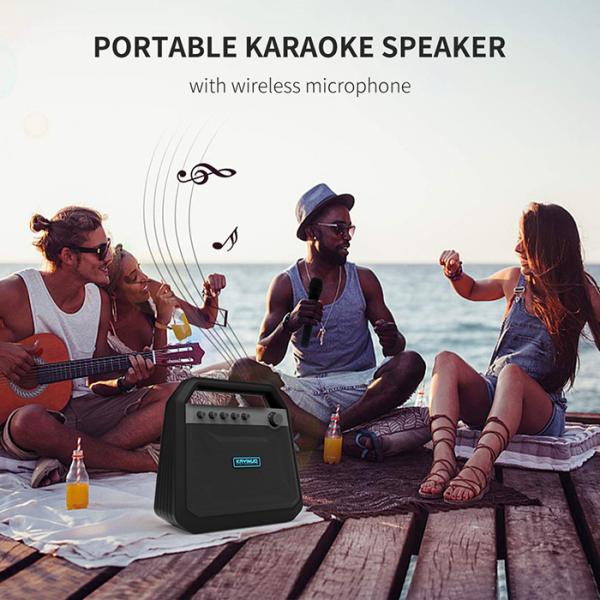 Karaoke Wireless Portable Bluetooth Speakers 24W  K10A Double Horn Pressure