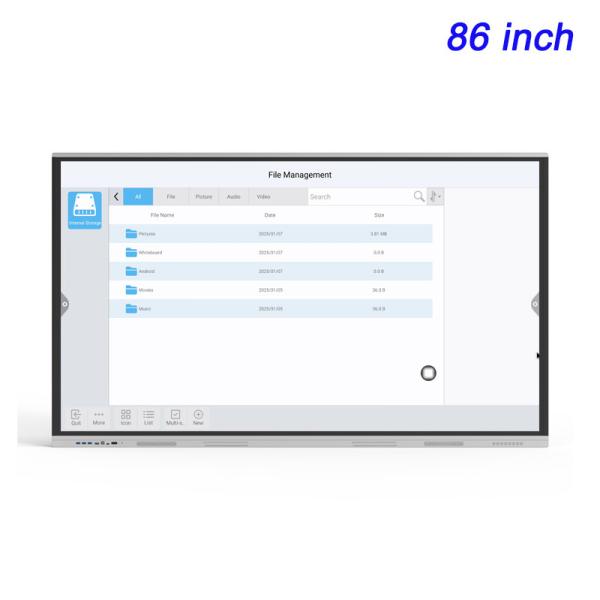 86 Smart Electronic Board UHD All In One Interactive Whiteboard For LT Meeting Room