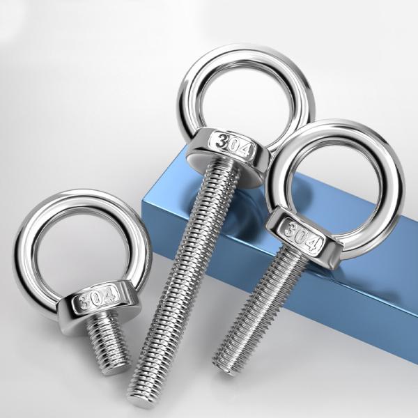 Corrosion Resistant Galvanized Eye Bolt Customized Stainless Steel Eye Bolts Grade 4.8