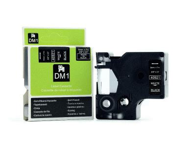 Dymo Printer White On Black D1 Label Cassette 43621 40921 12mm Width Compatible