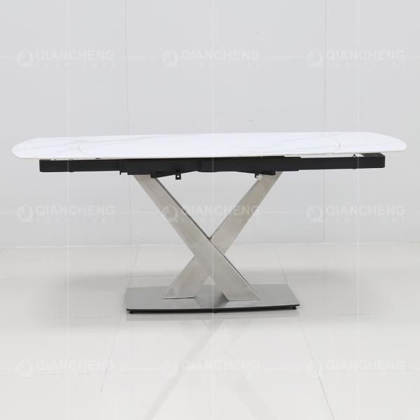 Mesa de jantar do mármore de Qiancheng com cadeiras