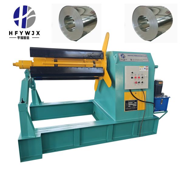 5.5kw 6 Ton Capacity Hydraulic Decoiler Electric Drive For Metal Coil Processing