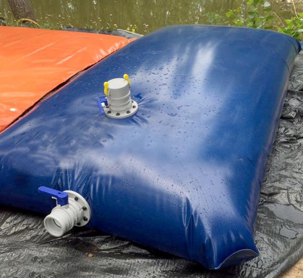 Foldable PVC Flexible Water Tank , Agriculture Irrigation Water Storage Bladder
