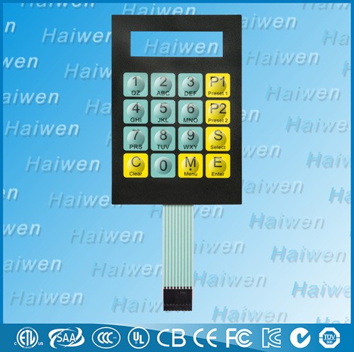 Custom Design FPC Membrane Switch Waterproof With A Red Green Bi Color LEDs