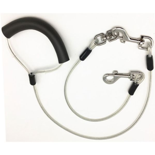 Стальной ведущий канат любимца подвеса, связь собаки доказательства укуса прочная вне привязывает