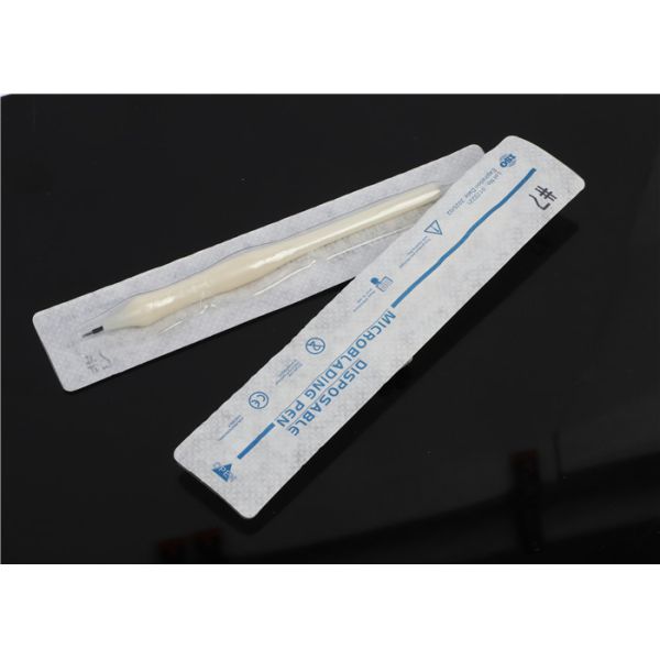 Small Microblading Manual Tool , White Disposable Permanent Makeup Pen