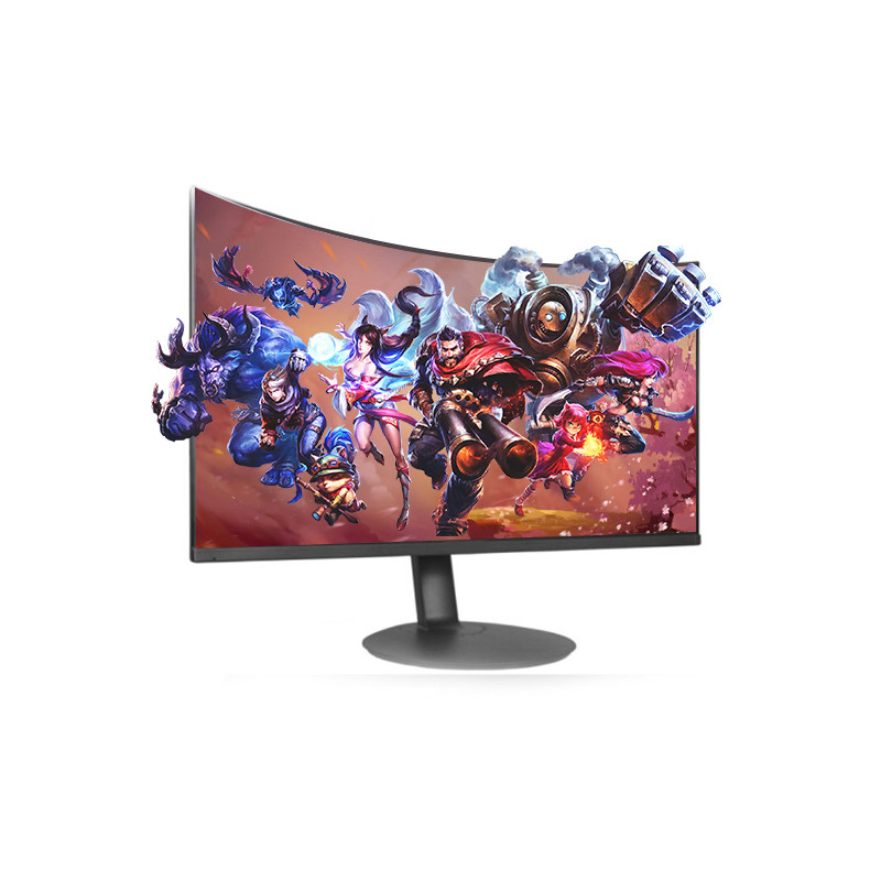 Черный рабочий стол 2ms 1080p 60hz изогнутый монитор / LCD ПК мониторы