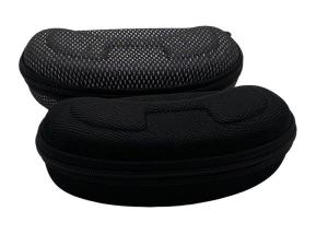 Portable Hard Shell EVA Glasses Case , Oxford Fabric Zippered Glasses Case