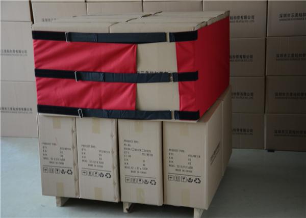 Black / Red Color Reusable hook and loop waterproof Pallet Wrap  Nylon Straps For Medical Equipment