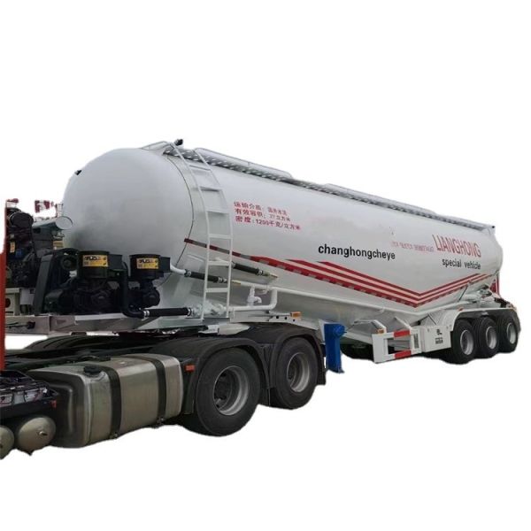 Sale Stainless Tanker Semi Trailer Cement Bulk Powder Material Semi-Trailer for Sale