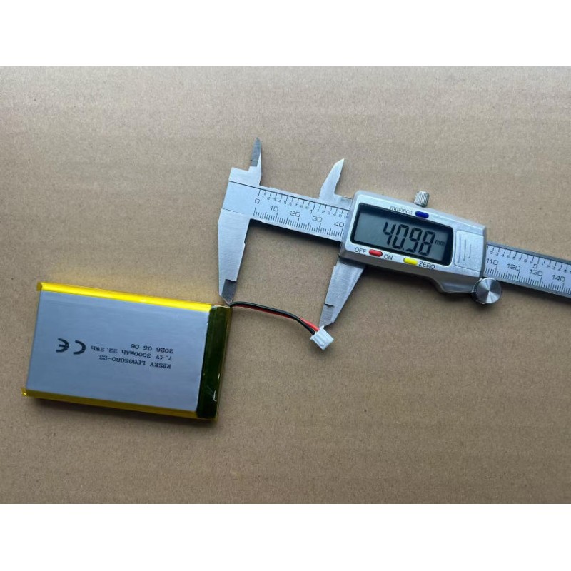 7.4V 3000mAh Lithium Ion Battery Pack with 500 Cycles Life for Portable Printers