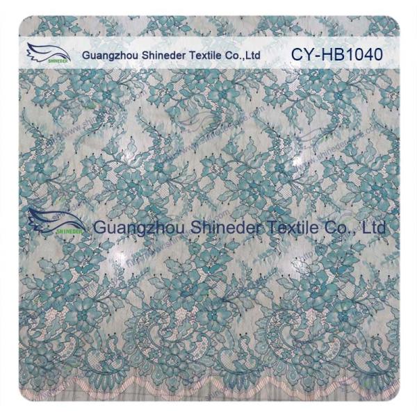 Coloured Elegant Chantilly Lace Wedding Dresses French Lace Fabric