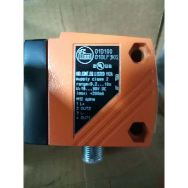 O1D100 IFM Laser Distance Sensor 0.2-10m Measurement Range IO-Link IP67