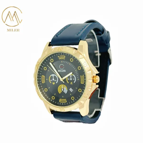 Miler Quartz Dress Watch for Women 30ATM Waterproof Golden Dial