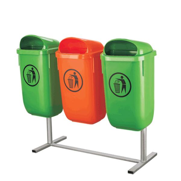Outdoor Wall Type Environmental protection Polypropylene Cleaning Bin Wall Mounted Waste Bins Dustbin