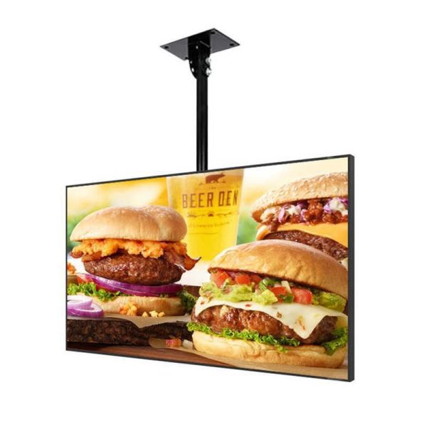 Wall Mounted Digital Signage with 3840x2160 Resolution, 178° Viewing Angle, and HDMI/VGA/DVI/AV/USB Inputs