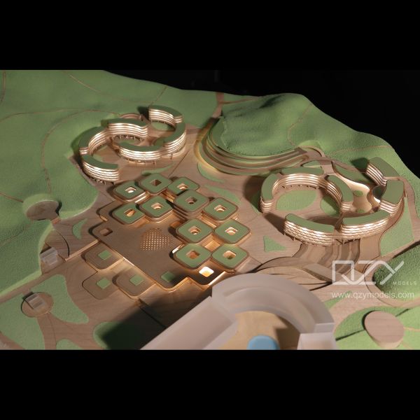 SZAD 1/750 珠海ドンガオ島建築模型