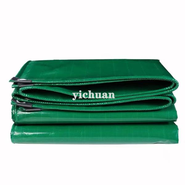 Custom Made PVC Vinyl Tarpaulin High Frequency Welding 580gsm With Eyelet And Ties