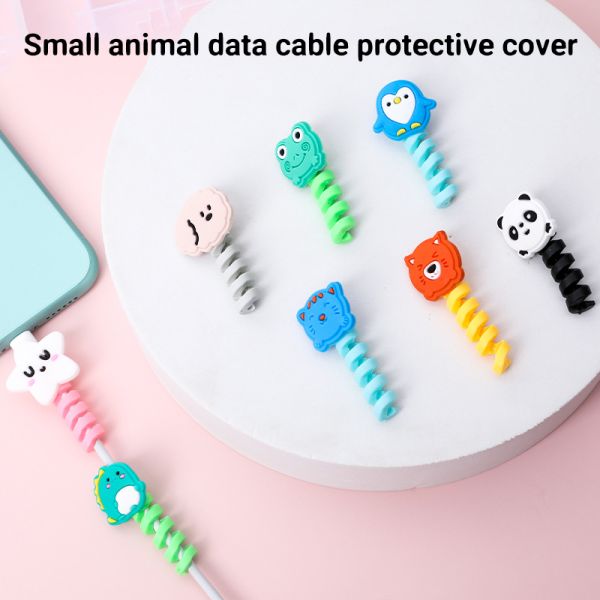 2.5*4.5cm Silicone USB Cable Protector Earphone Electrical Cable Accessories