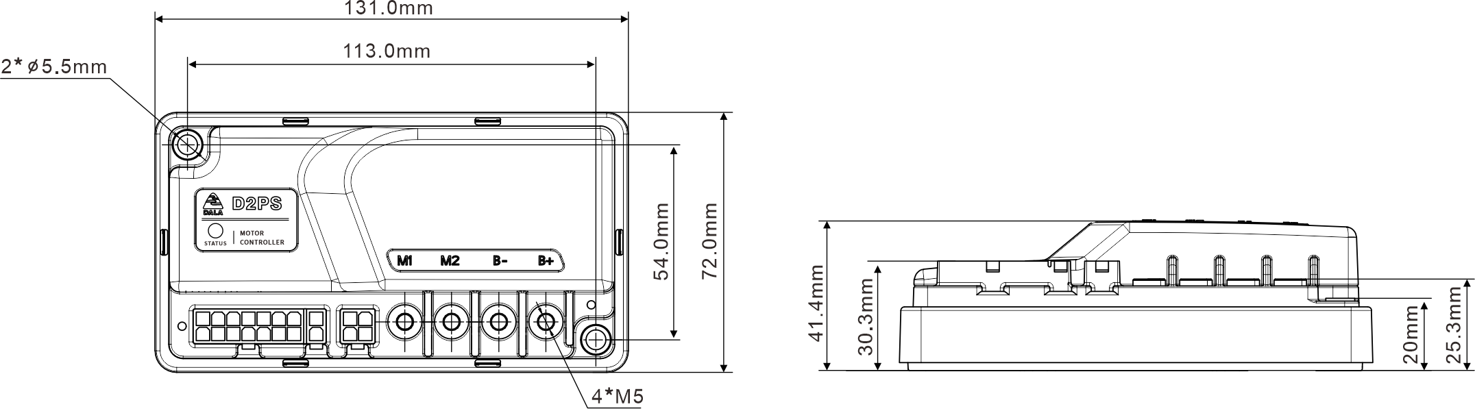 24В 100А BLDC Моторный контроллер Коммерческий грузовик для стирки полов Электрический грузовик И так далее