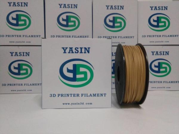 Natural Color 1kg Wood 3D Printer Filament 1.75mm / 2.85mm / 3mm  Good Toughness