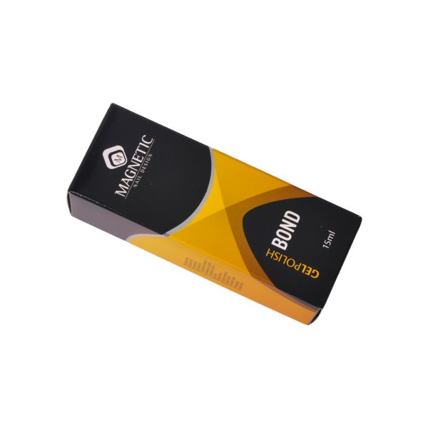 Folding Yellow Nail Polish Oil Paper Boxes Packaging For Cosmetic Product