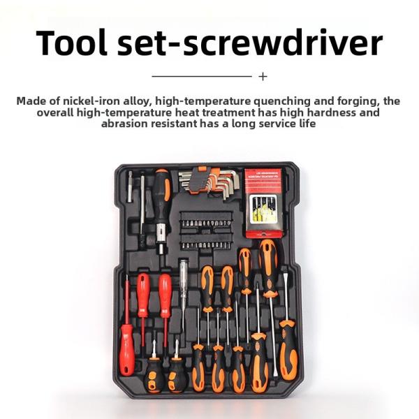 Buben 186-piece Household Car Repair Tools/industrial Maintenance Multi-function Hardware Tool Trolley case Combination Set Repa
