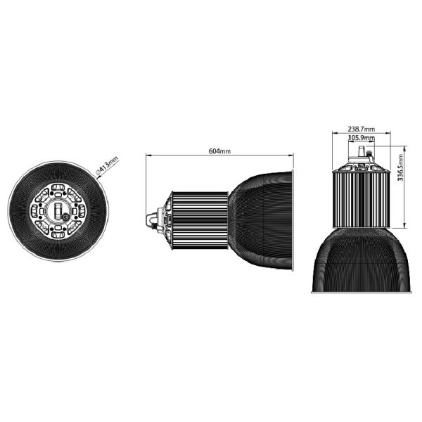 150w LED High Bay Light|Supermarket lights| PC led lamps| Lighting Fixtures