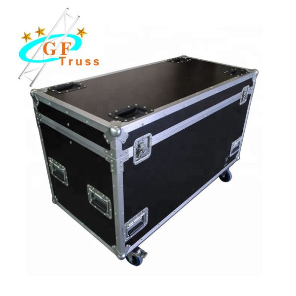 Aluminum cable flight case with wheel for placing truss and accessories case
