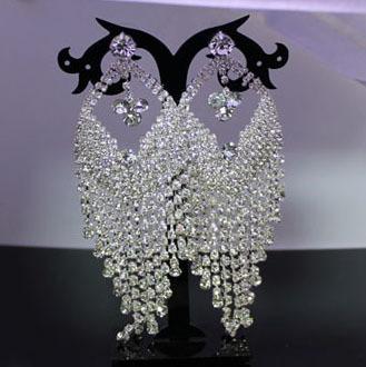 Fashion Crystal Statement Earrings For Women Wedding Jewelry Gift